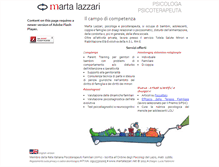 Tablet Screenshot of martalazzari.net